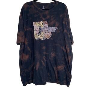 Thalia Tie Dye Fingerstyle Guitar Tribute Graphic T Shirt XXXL